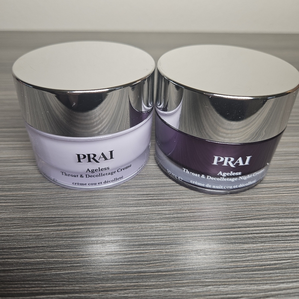 PRAI Day & Night Ageless Throat & Decolletage Cream Duo